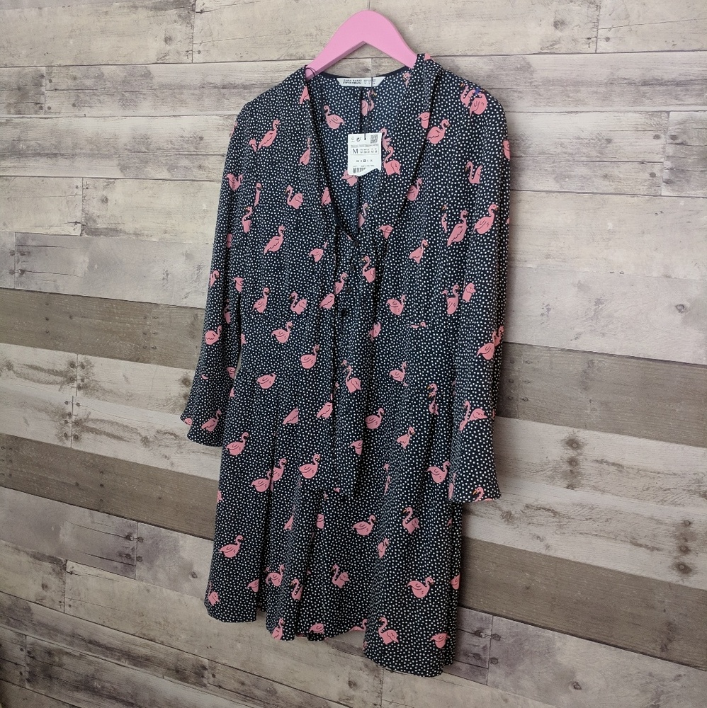 Zara Basic Flamingo Romper